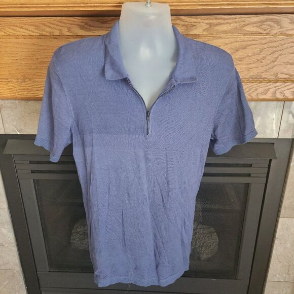Bench 100% Cotton Short Sleeve Muscle Polo Zipper NWT - Picture 1 of 6